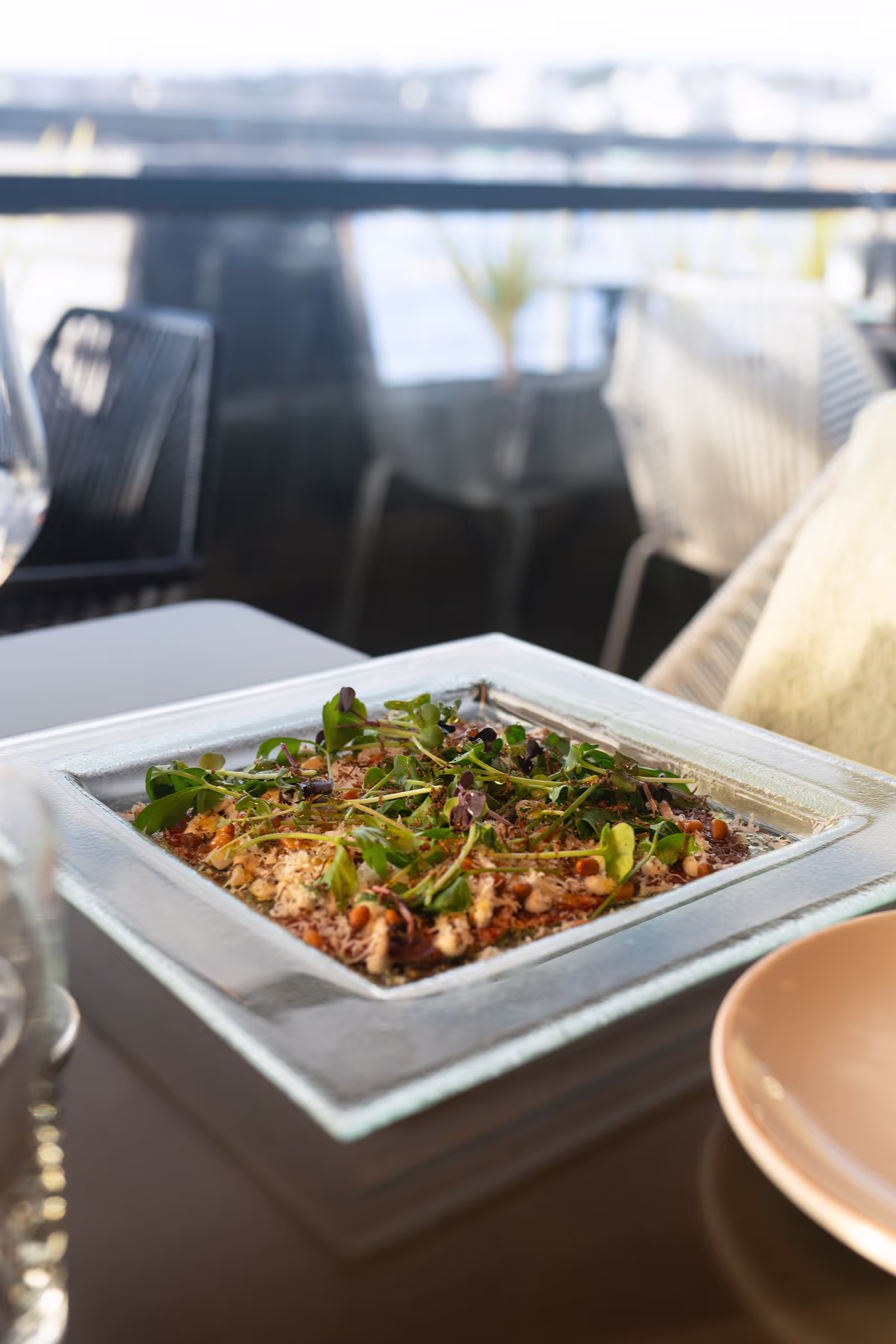 Foto av carpaccio i vinterträdgården